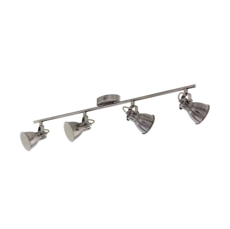 Spot Seras nickel et crème, L 77 cm