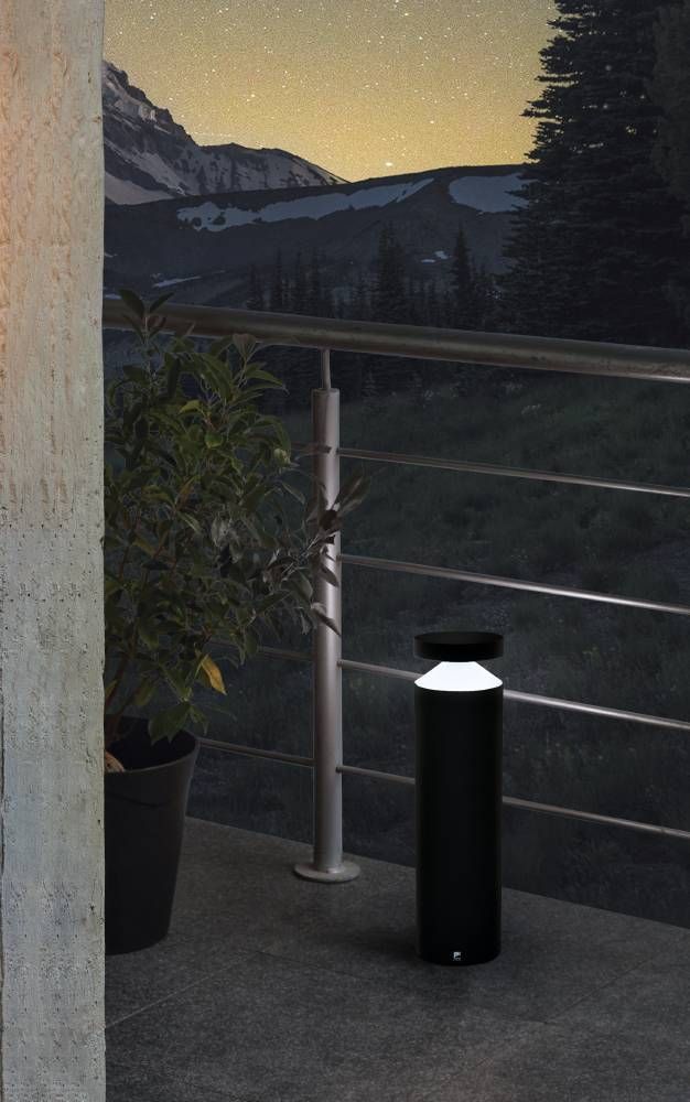 Lampadaire extérieur Melzo noir