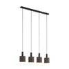 Suspension Concessa 1 4 lumières dorée