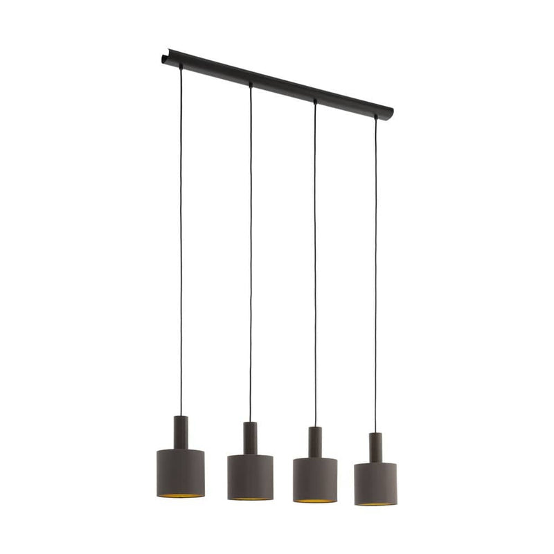 Suspension Concessa 1 4 lumières dorée