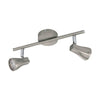 Spot Tiberio 1 nickel satiné, L 30 cm