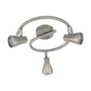 Spot Tiberio 1 nickel satiné, Ø 25 cm