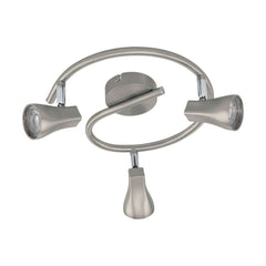 Spot Tiberio 1 nickel satiné, Ø 25 cm