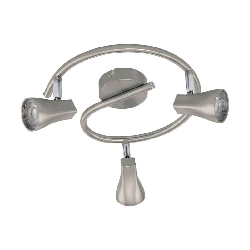 Spot Tiberio 1 nickel satiné, Ø 25 cm