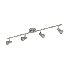 Spot Tiberio 1 nickel satiné, L 70 cm