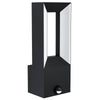 Applique extérieure Riforano noire et blanche, L 9,5 cm