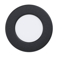 Spot encastrable Fueva 5 noir et blanc, Ø 8,6 cm (99213)