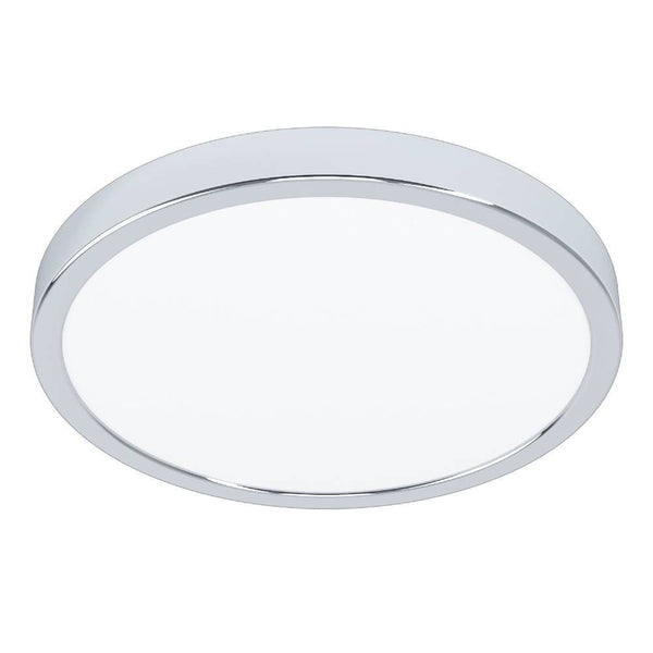 Plafonnier Fueva 5 chromé et blanc, Ø 28,5 cm (99266)