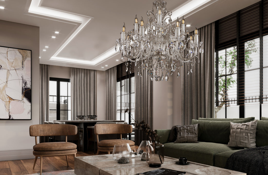 Bohemian crystal chandelier EL1401202PB