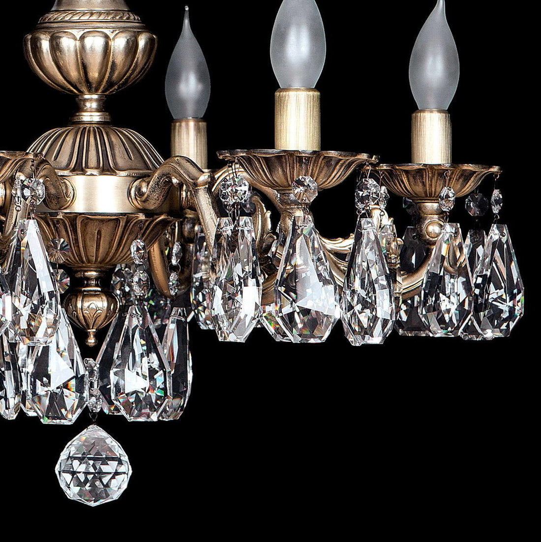 EL860609PT brass chandelier