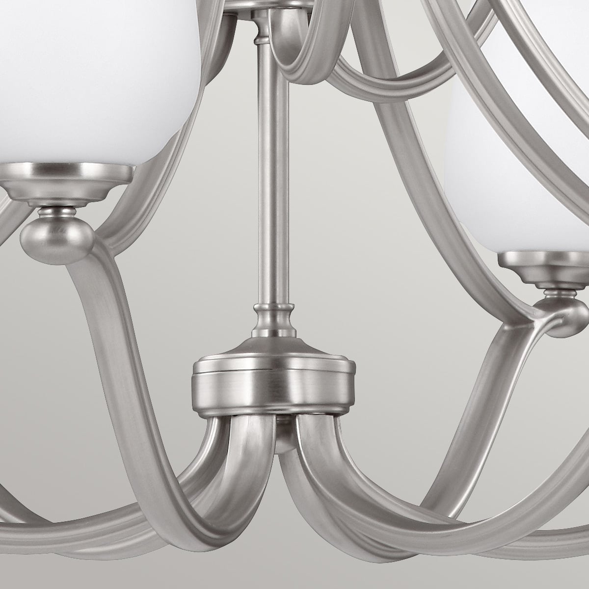 Lustre Vintner 9 lumières nickel, verre