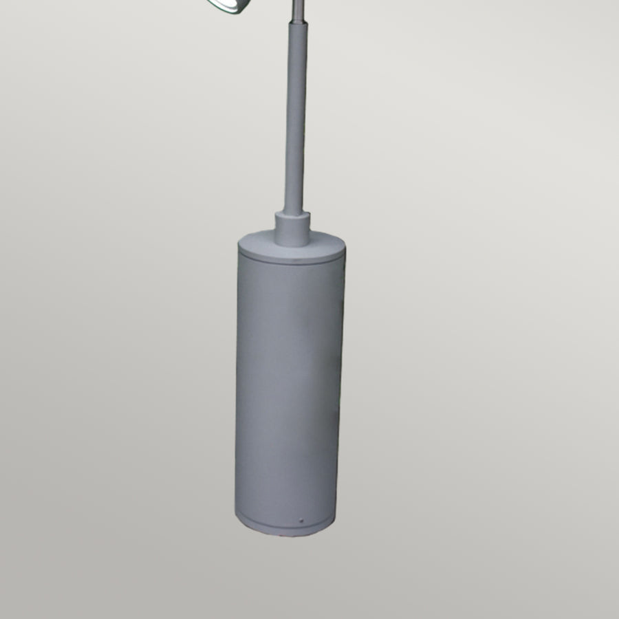 Lampadaire extérieur Beta argenté, H 65 cm