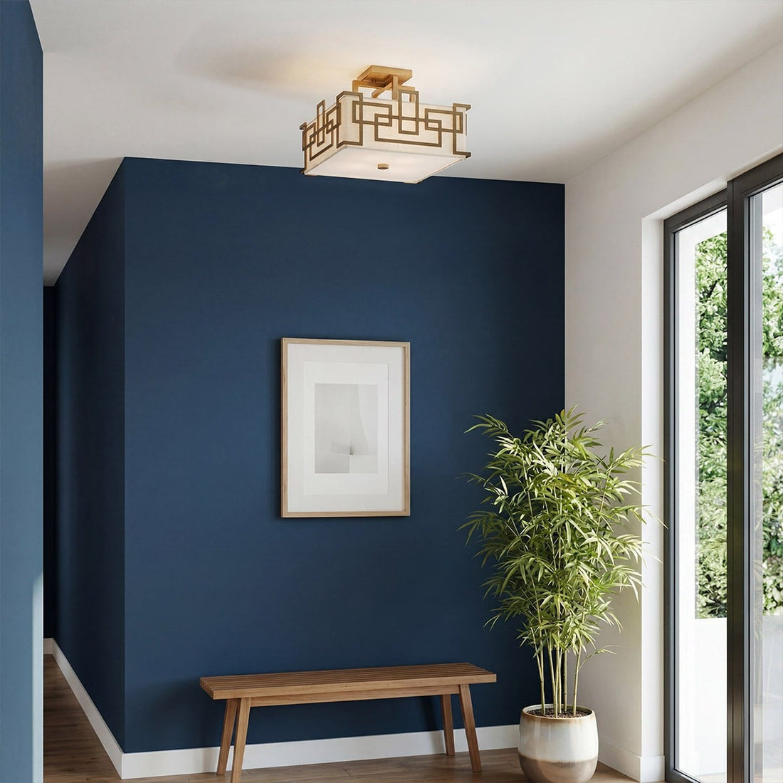 Plafonnier Lanza 3 lumières bronze