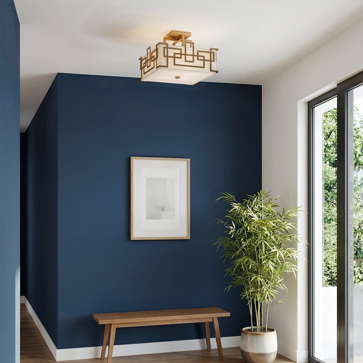 Plafonnier Lanza 3 lumières bronze