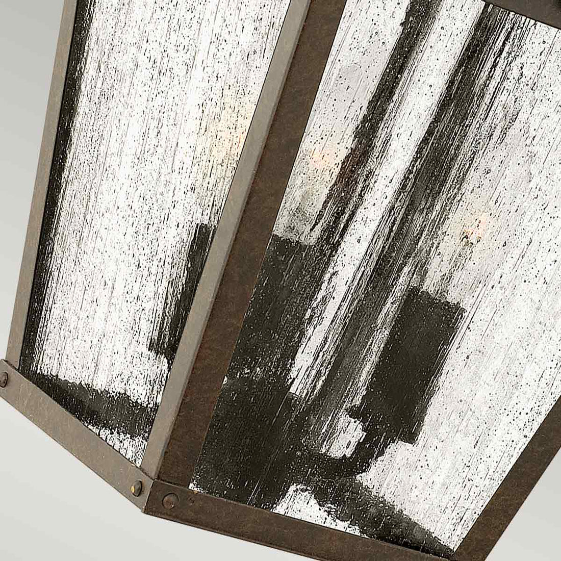 Applique extérieure Trellis 3 lumières bronze, verre