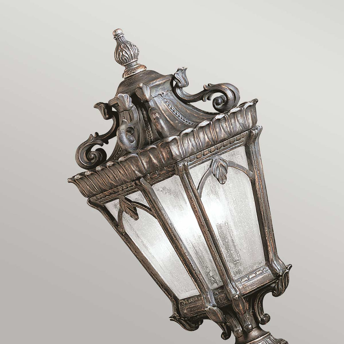 Lampadaire extérieur Tournai 2 lumières, verre