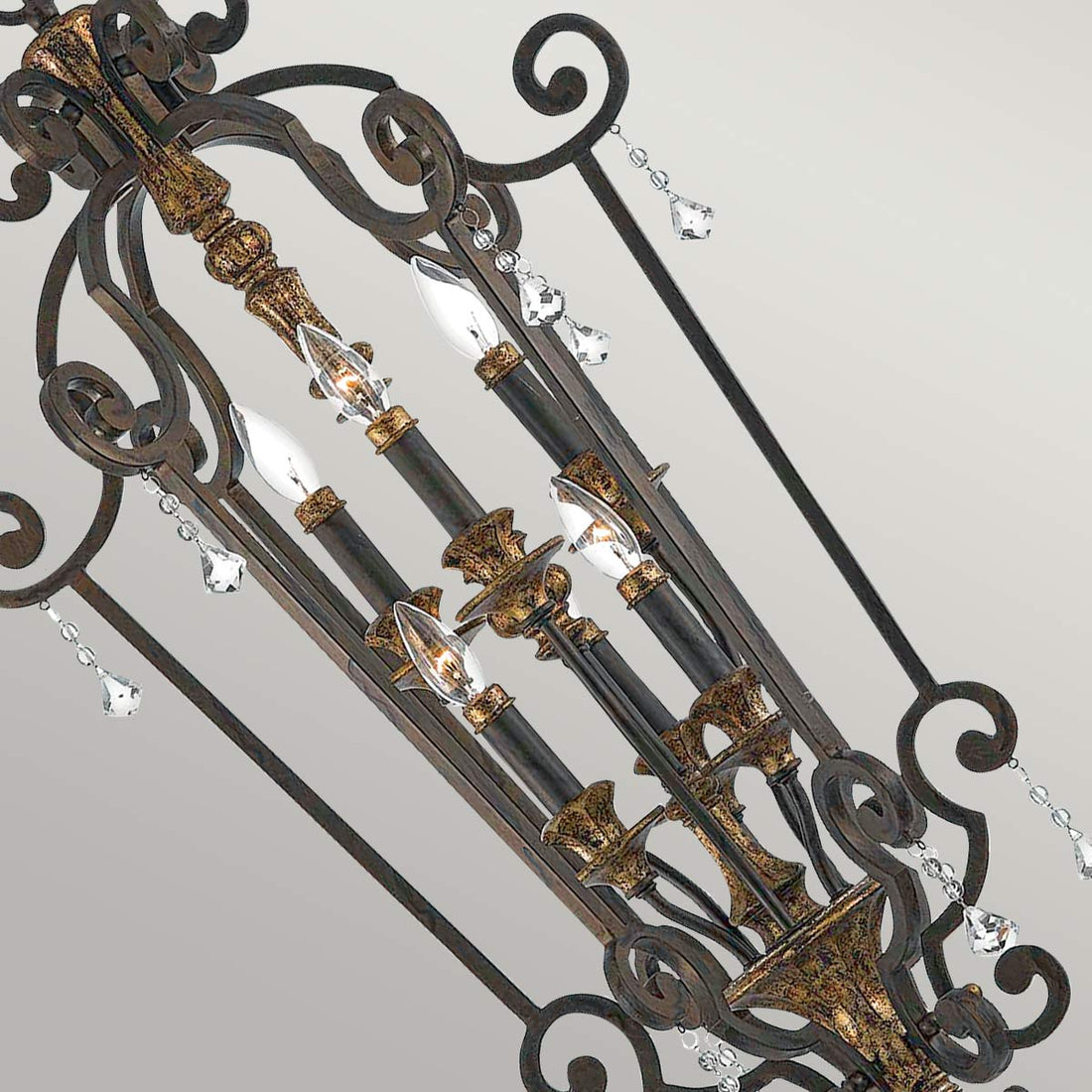 Lustre Marquette 6 lumières, cristal, H 105,4 cm