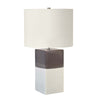 Lampe à poser Alba crème et grise clair, céramique