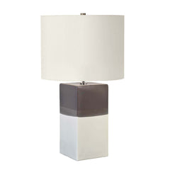 Lampe à poser Alba crème et grise clair, céramique