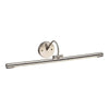 Applique murale Alton nickel satiné, L 67,4 cm