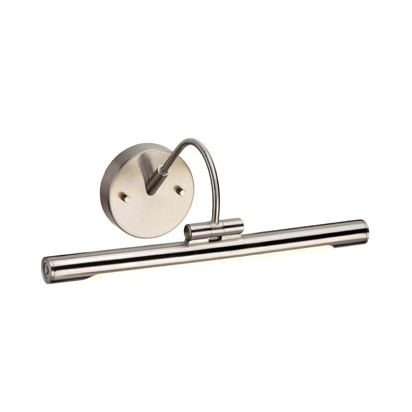 Applique murale Alton nickel satiné, L 38,8 cm