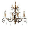 Lustre Amarilli 3 lumières bronze et doré