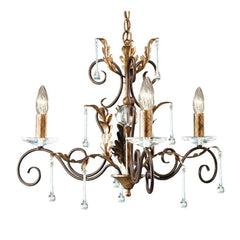 Lustre Amarilli 3 lumières bronze et doré