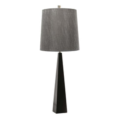 Lampe à poser Ascent noire et grise foncé