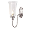 Applique murale Blake nickel poli, verre