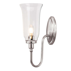 Applique murale Blake nickel poli, verre
