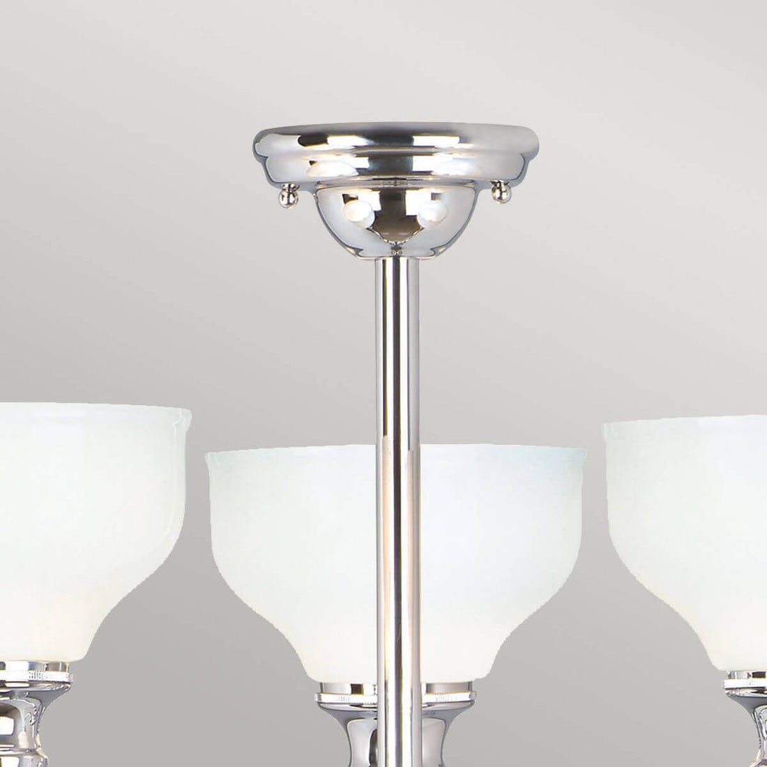 Lustre Cheadle 3 lumières chromé, verre