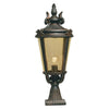 Lampadaire extérieur Baltimore bronze, verre, H 68 cm