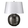 Lampe à poser Caesar argentée, porcelaine