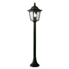 Lampadaire extérieur Chapel noir, verre, H 94 cm
