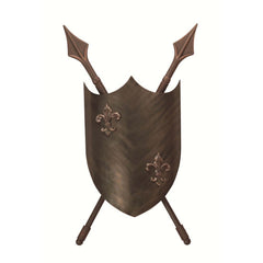 Applique murale Crusader 2 lumières bronze