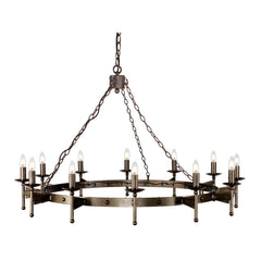 Lustre Cromwell 12 lumières bronze