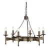 Lustre Cromwell 6 lumières bronze