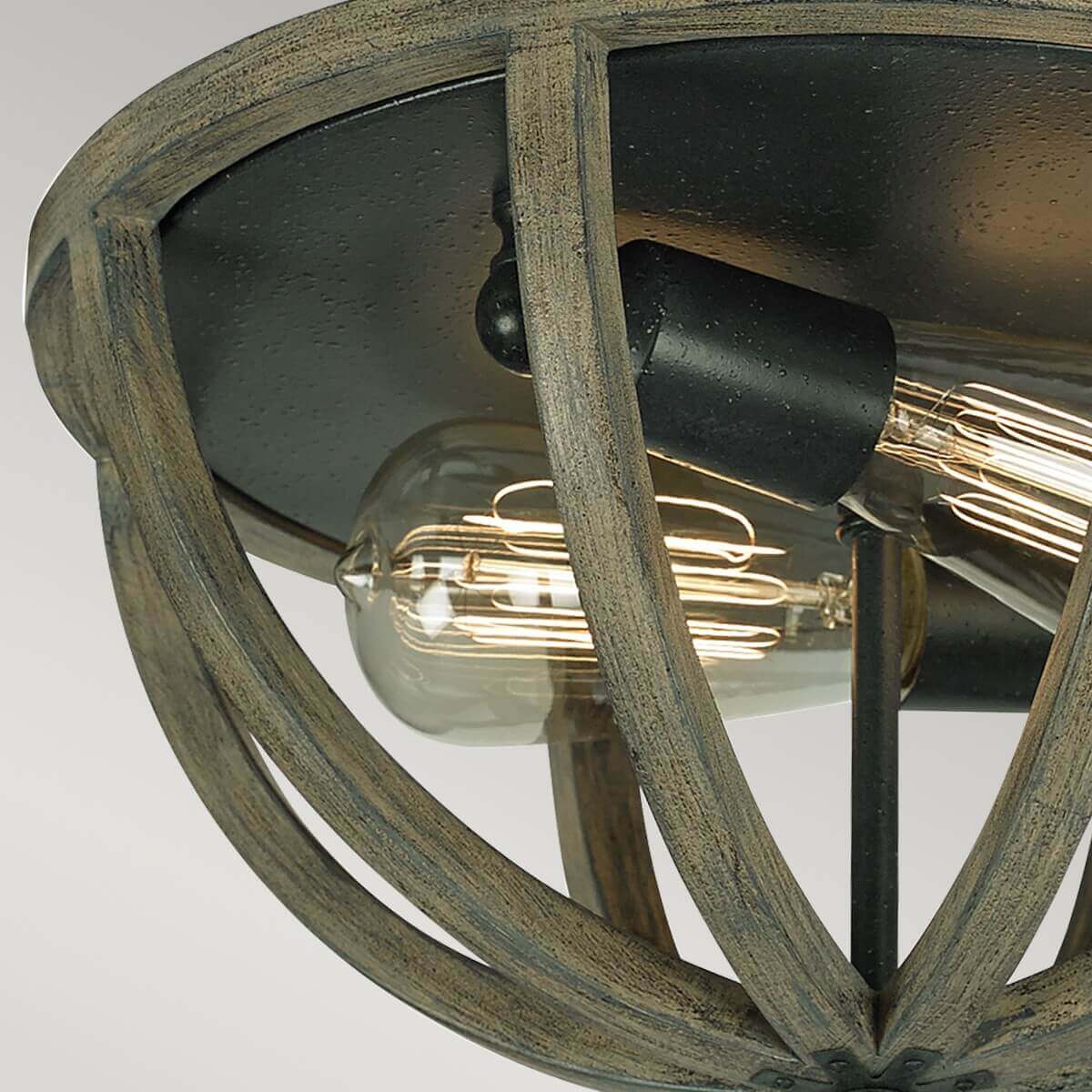Plafonnier Allier 2 lumières bois, chêne
