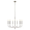 Lustre Brianna 9 lumières nickel poli