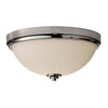 Plafonnier Malibu 2 lumières chromé, verre