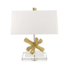 Lampe à poser Jackson Square dorée et crème
