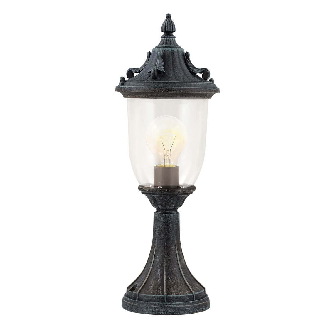 Lampadaire extérieur Elkstone vert, verre
