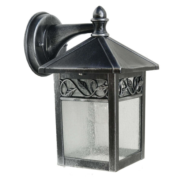 Applique extérieure Winchcombe noire et argentée
