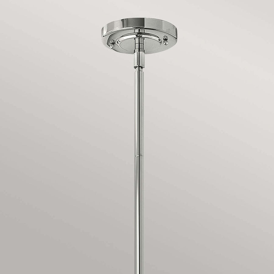 Suspension Amelia chromée, verre, Ø 29,2 cm