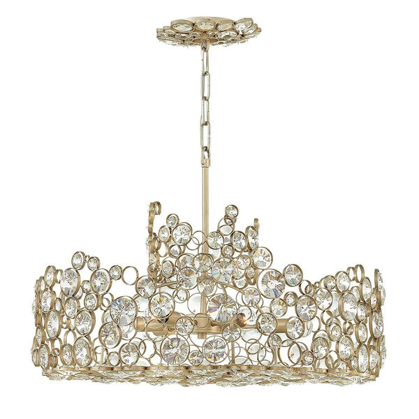 Lustre Anya 6 lumières argenté