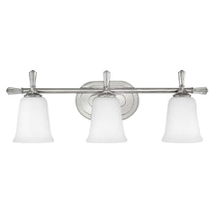 Applique murale Blythe 3 lumières chromée, verre