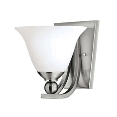 Applique murale Bolla nickel satiné, verre, L 22,2 cm