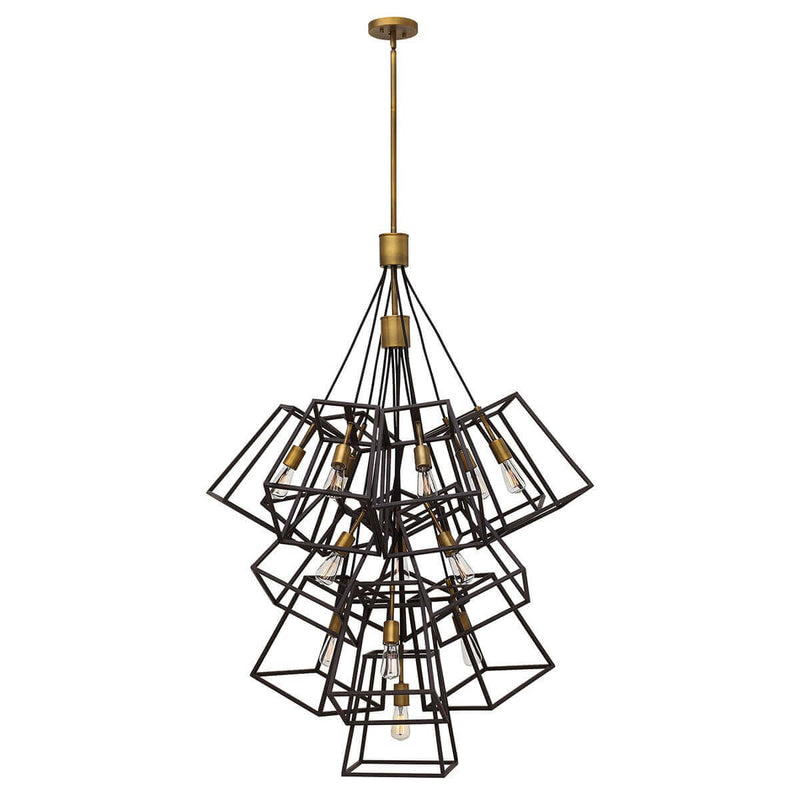 Lustre Fu Lighton 13 lumières bronze