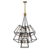 Lustre Fu Lighton 7 lumières bronze