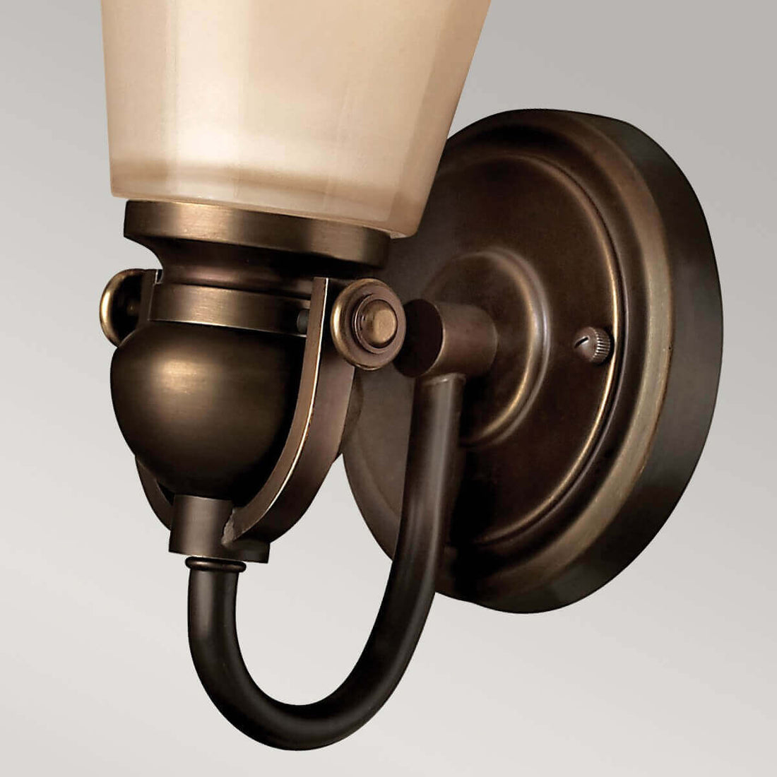 Applique murale Mayflower bronze, verre
